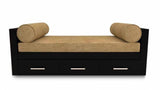 Marak Black 3 Seater Divan