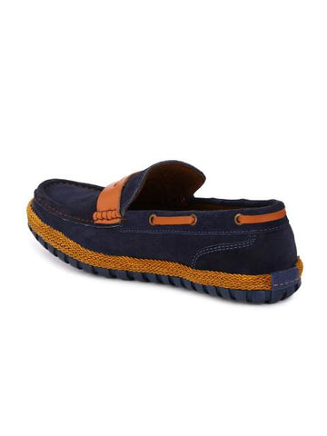 Fastalas Blue Suede Boat Shoes